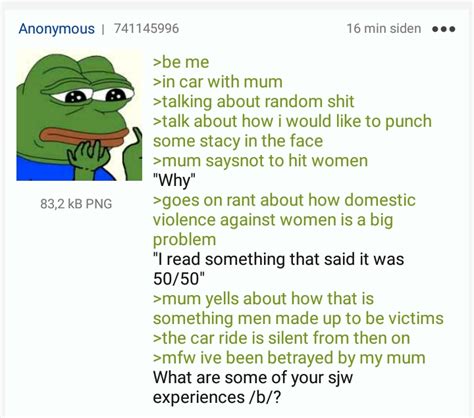 Anon's mom is an SJW : 4chan