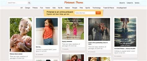 Check spelling or type a new query. 3 Themes That Enable You To Create a Website like Pinterest
