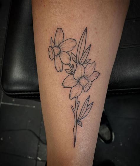Lily of the valley and daffodil tattoo. 101 Amazing Daffodil Tattoo Designs You Need To See ...