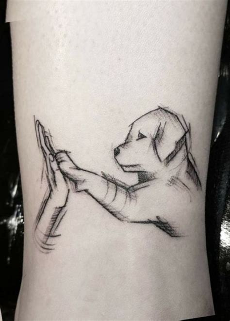 Holes from piercing usually close up if you no longer wear the jewelry. Einzigartige Umriss Labrador Hund Pfote schütteln Hand Arm Sleeve Tattoo Ideen für Frauen - I ...