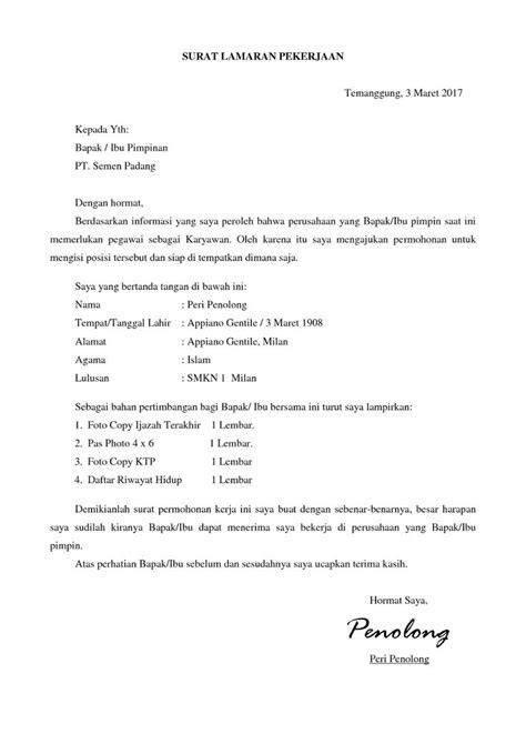 Contoh surat lamaran kerja yang baik dan benar. Contoh Surat Lamaran Untuk Ke Klinik - Kumpulan Contoh ...