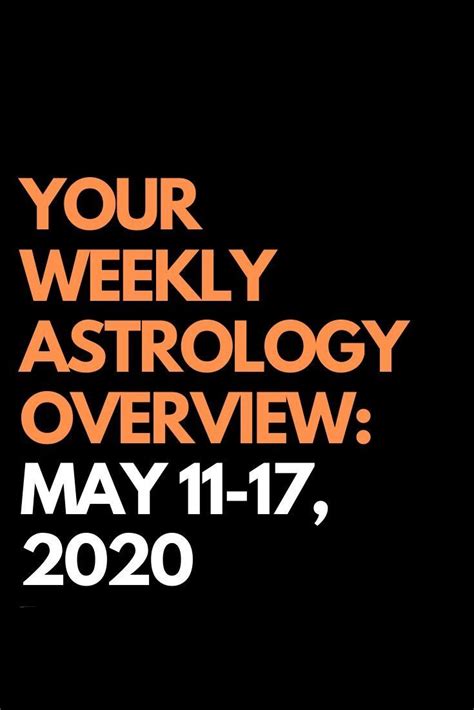 Each crew works 42 hours/week (on average) to provide balanced coverage 168 hours/week. YOUR WEEKLY ASTROLOGY OVERVIEW: MAY 11-17, 2020 - Twelve Feeds