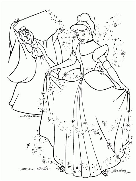 This princess is known and adored by many girls. cinderella coloring page | Minister Coloring