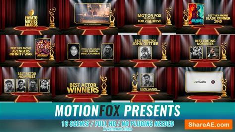 Create stunning motion graphics with our free after effects templates! Videohive Awards Show 22382527 » free after effects ...