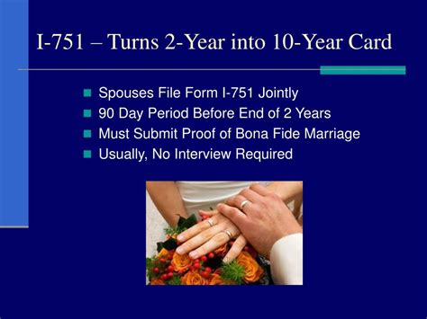 A divorce after green card may introduce new challenges to a permanent resident. PPT - I-751 Waiver Where a Marriage Ends in Divorce ...