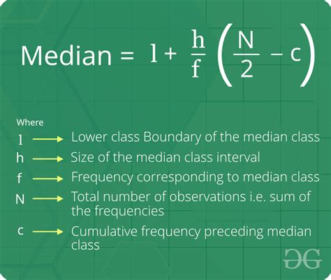 To estimate the mean use the midpoints of the class intervals: Median - GeeksforGeeks