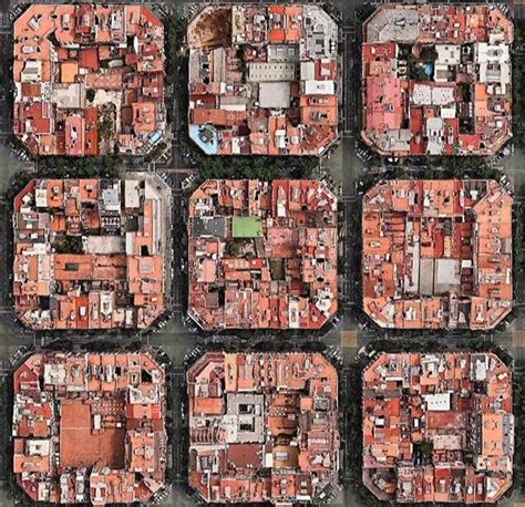 City bird's eye view + join group. Barcelona city birds-eye-view | Arquitectura urbana, Paisaje urbano, Arquitectura