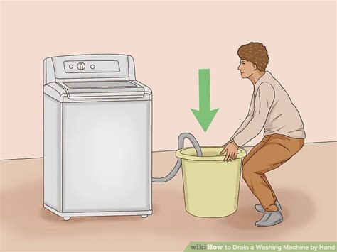 Position the drain hose as low as possible and into a floor drain if possible to empty the water. 3 Ways to Drain a Washing Machine by Hand - wikiHow