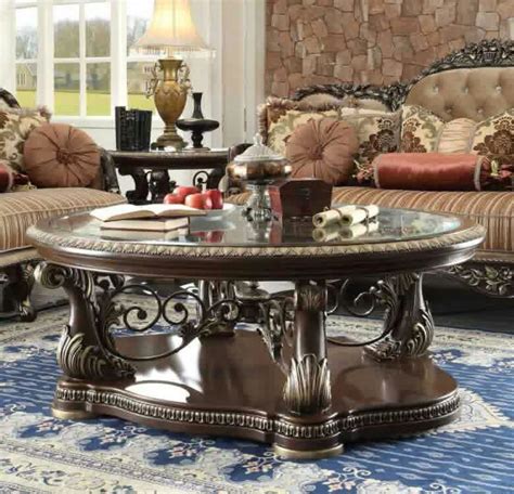 Coffee table arrangements coffee table vignettes coffee table styling decorating coffee tables coffee decorations stylish coffee are you contemporary? Brown Cherry Coffee Table Carved Wood Traditional Homey ...