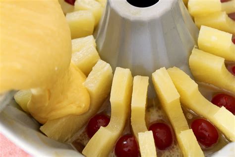 Bake until a toothpick comes out clean, about 35 minutes. Pineapple Upside Down Bundt Cake - A Feast For The Eyes