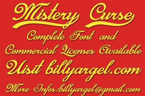 Cursive fonts mimic the style of human penmanship. Mistery Curse Font | Billy Argel | FontSpace