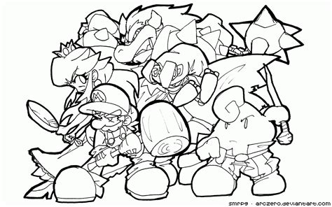 You can use our amazing online tool to color and edit the following super dad coloring pages. Mario All Bad Guy Coloring Pages - Coloring Home