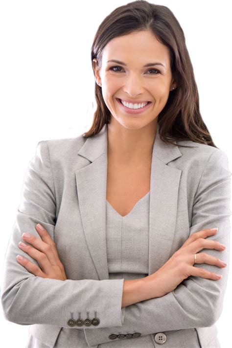 Download Transparent Smiling Business Woman Png - Corporate Woman ...