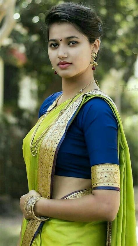 A saree (sometimes spelled sari, or shari) is an article of clothing originating and widely worn sarees are incredibly sexy, and they only serve to enhance the beauty of the girls who are wearing them. Pin on Marathi Bride -Kashta,Navuwari,wedding &Cultural saree