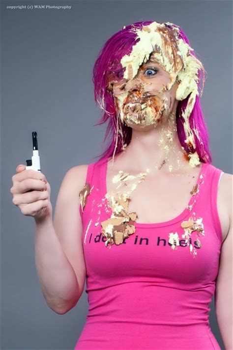 I love making funny home videos of me getting totally messy with pies in the face. WAM Photography