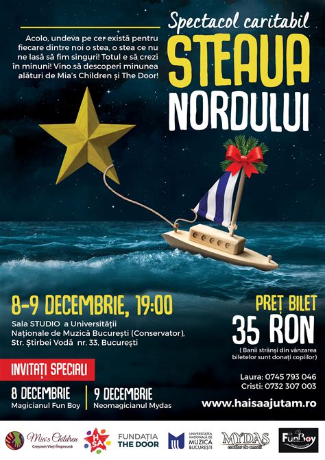 Here are some helpful navigation tips and features. Steaua Nordului - Spectacol caritabil de Crăciun