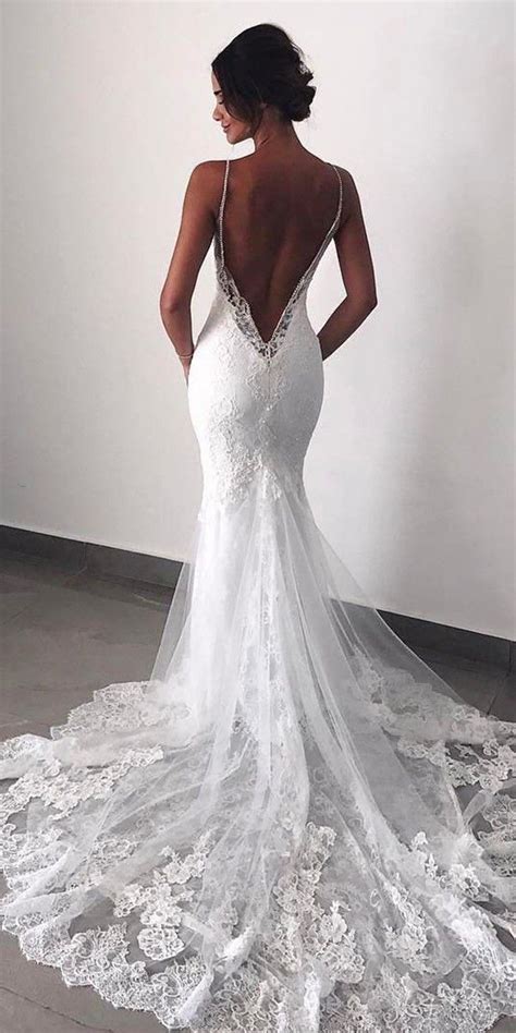 Graceful lacy in mermaid wedding dresses is truly amazing. ♡ριитєяєѕт: яуℓєєкιχ♡ | Wedding dress guide, Backless lace ...