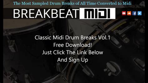 Free drum loops in hi quality and professional synthesis sound, available in wav formats. Free MIDI Drum Loops Breakbeats - YouTube