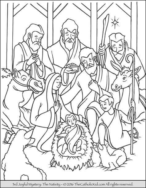 These activities, prepared by our sunday gospel team, are free for you to print and share with your family, classroom, or parish. Joyful Mysteries Rosary Coloring Pages - Kaban