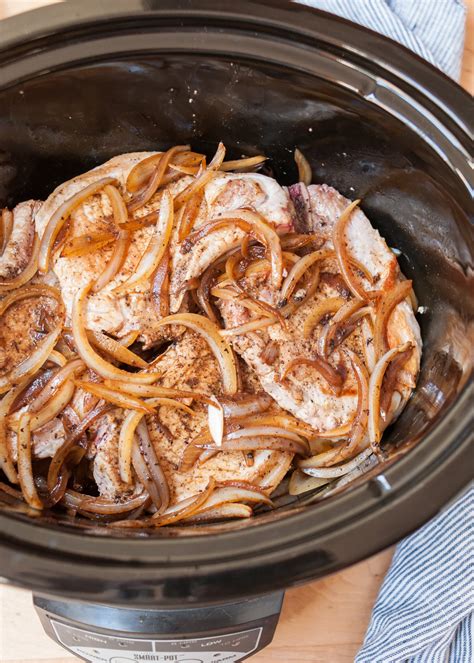 Add a small amount of cooking oil to a pan on the stove top and brown the pork chops, no need to cook these completely. How To Cook Pork Chops in the Slow Cooker | Kitchn