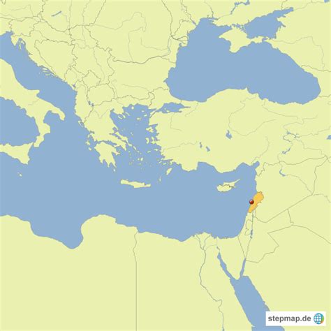 Libanon (arabiska لُبْنَان , lubnān), formellt republiken libanon, är ett land i mellanöstern vid östra medelhavskusten. StepMap - Libanon / Beirut - Landkarte für Deutschland