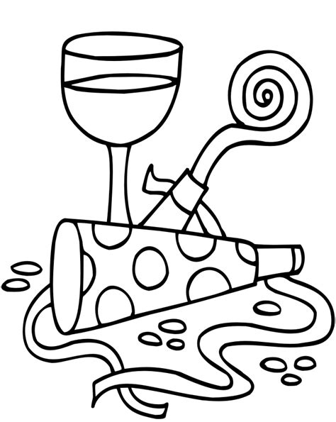 Bright, colorful ink makes a vivid impression; Happy New Year Coloring Pages - Best Coloring Pages For Kids