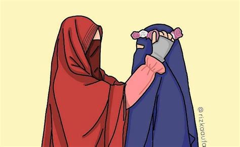 Gambar tata cara berhijab modern yang syari. Sketsa Kartun Muslimah Sahabat - Mewarnai Gambar: Mewarnai ...