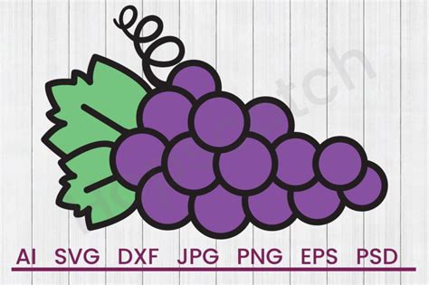 Free download grapes svg vector file in monocolor and multicolor type for sketch or illustrator from grapes vectors svg vector collection. Grapes - SVG File, DXF File By Hopscotch Designs ...