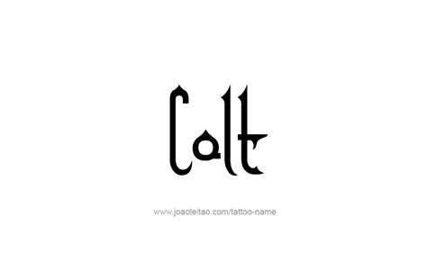 Their usage peaked in 1935 with 7.829% of baby girls being given forest names. Colt Name Tattoo Designs