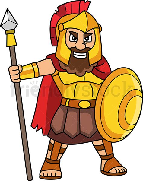 Apollo is usually seen with his lyre, but i chose the bow because i can't resist painting a recurve classic bow. Ares Greek God Cartoon Vector Clipart - FriendlyStock