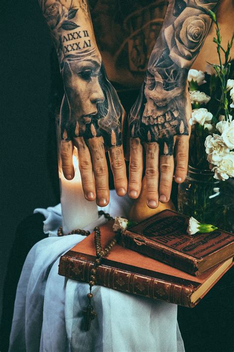 Consider the size, time, and experience of the artist when tipping. Visual of my Hand Tattoos by Jak Connolly | Lead The Followers