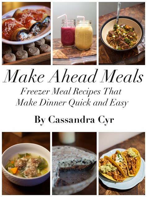 Suggestions include salmon and pasta salad, pesto chicken pasta salad, mexican chicken salad, turkey salad, and vegetarian black bean and rice salad. Glue Meets Paper: Make Ahead Meals: Freezer Meal Recipes ...