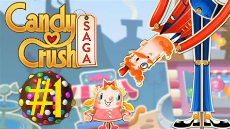 Candy game is a simple game! Candy Crush Saga Playthrough Part 1: CANDY TOWN - CartoonKevin351