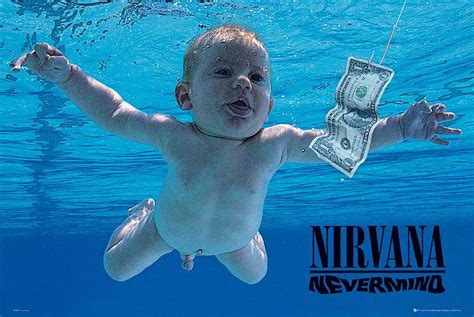 Nirvana's second album, nevermind, was the impetus for rock music to resurge on the charts, then dominated by pop stars; Maxi Poster Nirvana Nevermind