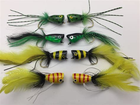 BestCity Fly Fishing Spring Season Poppers size 6, 8 in a pack #204 | BestCity Tackle