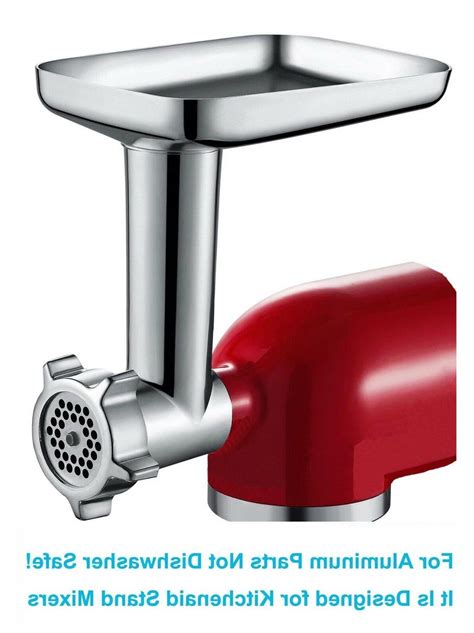 The tolerances for the blade seating on the shaft is so cheap that it strips out and will not turn correctly when meat is pushed against it. Gvode Kitchen Food Grinder Attachment for KitchenAid Stand