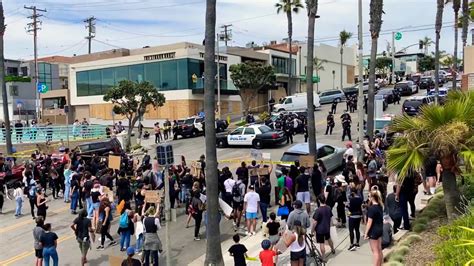 Beach braces 1730 manhattan beach blvd. George Floyd Protest downtown Manhattan Beach , CA - YouTube