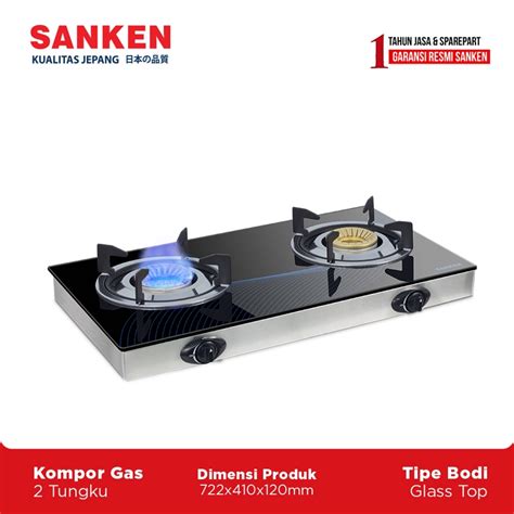 3.3 sistem pemantik pemantik api yang bekerja secara mekanik atau elektrik. Sanken Kompor Gas Dua Tungku SG-363 Kaca | Shopee Indonesia