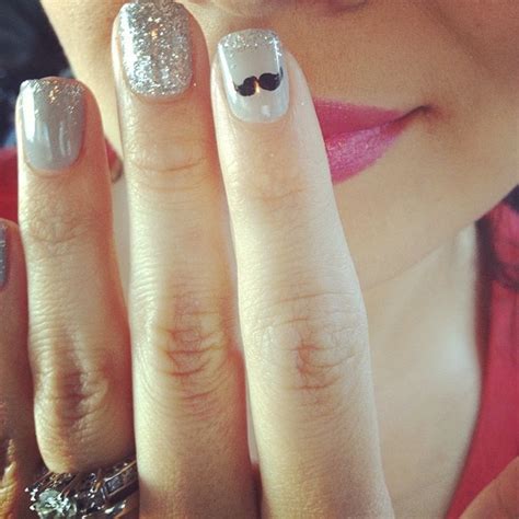 Nail salon in boise, idaho. Mustache Nails.... Nails By Gina Stanberry at Beau Monde ...