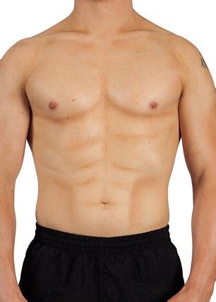 Take a fresh creasing brush and apply powder highlighter to it. How to get a 6-pack with some fake tan | Daily Mail Online