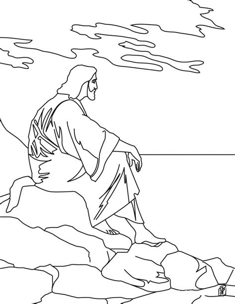 Sermon on the mount worksheets for kids tracer pages. Sermon On The Mount Coloring Page at GetColorings.com ...