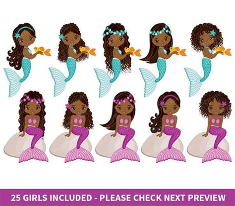 Free Free 269 Afro Baby Mermaid Svg SVG PNG EPS DXF File