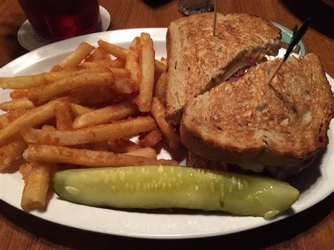 Lightly butter one side of bread slices. Traditional Ruben Sandwich & fries - Yelp