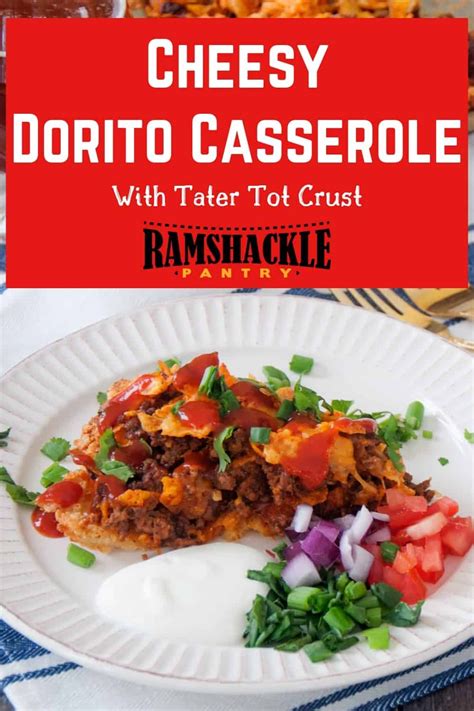 How can the kids help? Cheesy Dorito Casserole with Tater Tot Pie Crust! So much ...