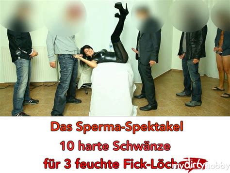 Updated 7 years, 8 months ago on xvideos. Das Sperma-Spektakel. 10 harte Schwänze für 3 feuchte Fick ...