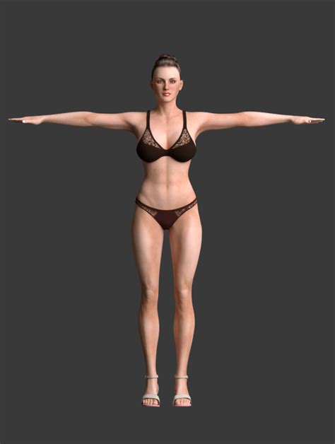 Free download for personal and professional use. Kiya-Rigged Female - Blender Market