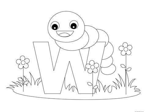 Learning the alphabet takes on a new twist. printable alphabet letters with animals letters w is for ...