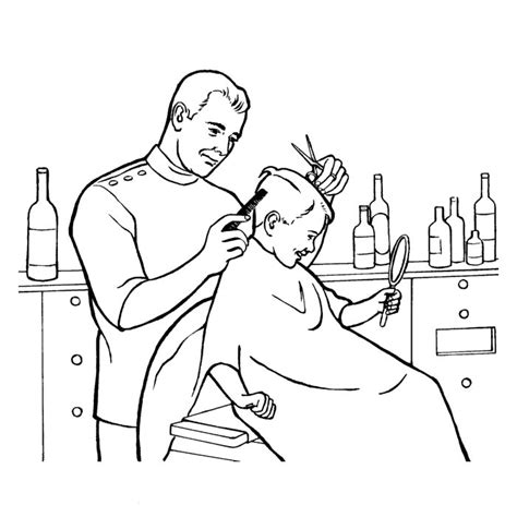 They develop imagination, teach a kid to be accurate and attentive. Hairdresser #91256 (Jobs) - Printable coloring pages