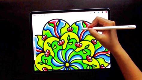 Easy procreate tutorial for drawing a feamle portrait using symmetry tool. Procreate mandala doodles • Drawing a symmetrical mandala ...