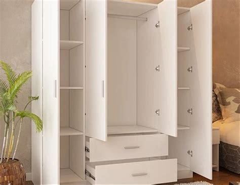 Lemari pakaian minimalis harga murah, kayu jati unik terbaru jual lemari baju 2 pintu sliding maupun pintu bukaan biasa. Ide Terkini 48+ Lemari Pakaian 4 Pintu